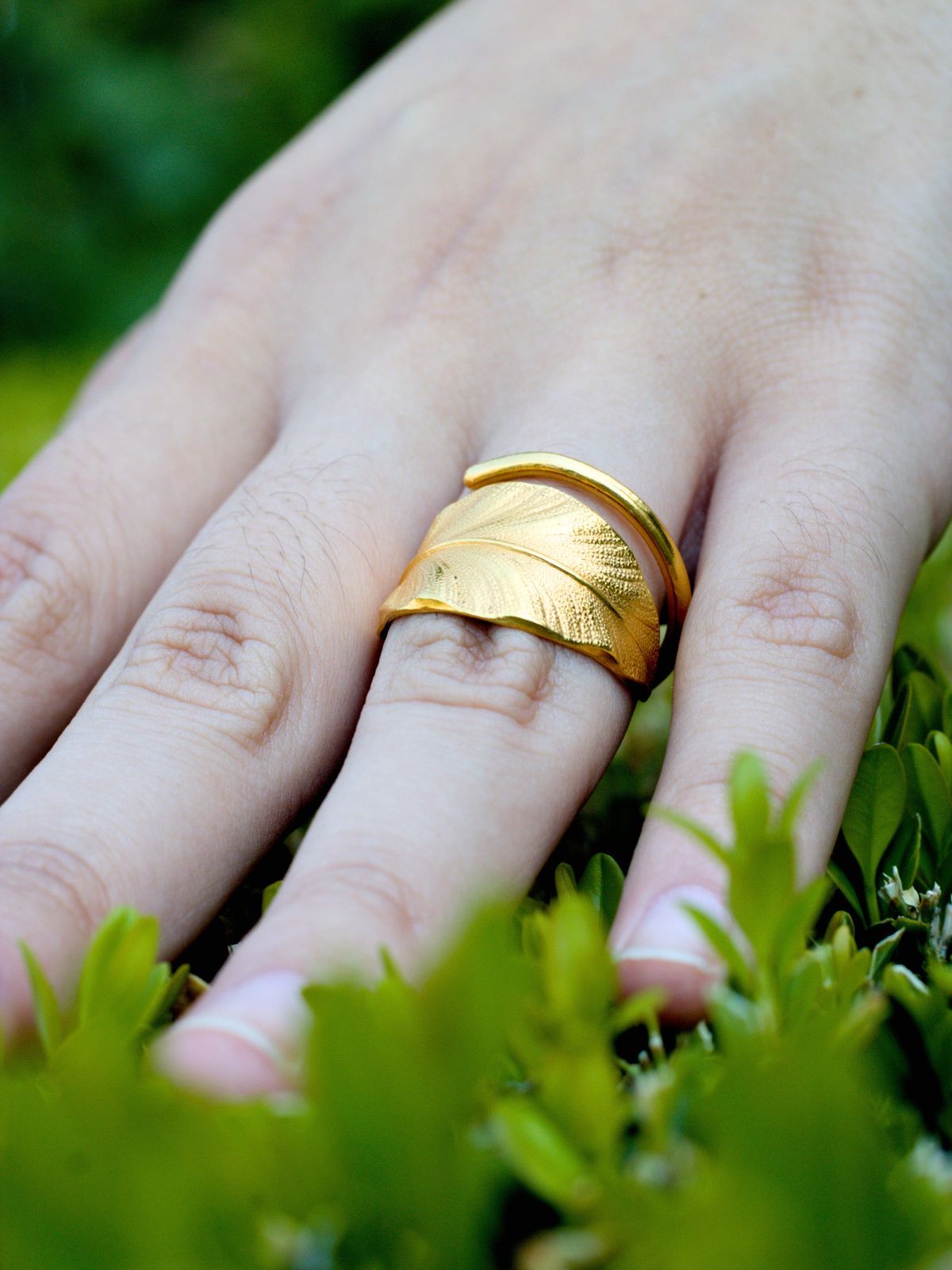 Bague Plume - vue 3