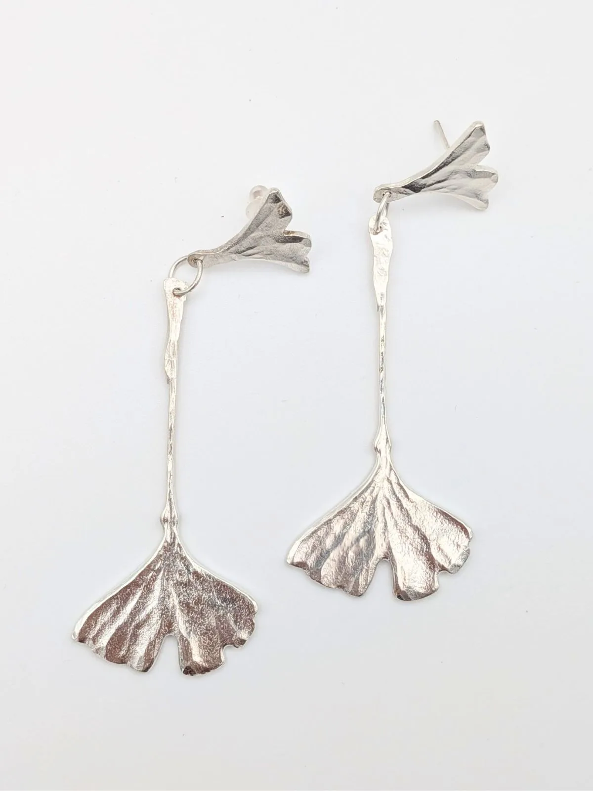 Boucles d’oreilles Ginkgo longues