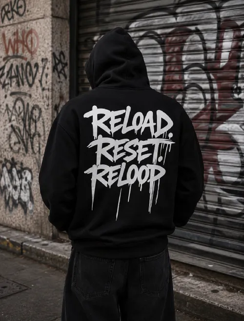 Sweat-Shirt à capuche RW - Reload. Reset. Reloop.
